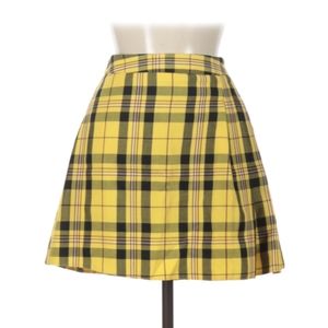 New Look Yellow Plaid Skirt